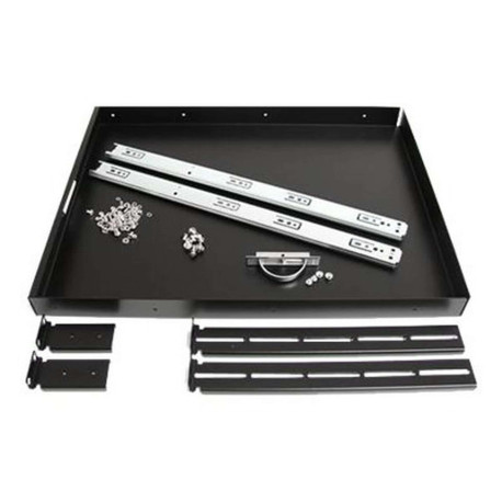 StarTech.com Ripiano scorrevole per armadio server rack 55,8 cm di colore nero - Mensola rack tastiera - nero - per P/N: RK1536