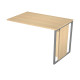 Allungo reversibile dx/sx Essence - 80 x 50 cm - Rovere - Gamba antracite