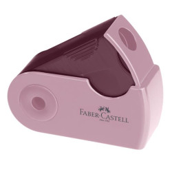 Temperamatite ergonomico Mini Sleeve a un foro con serbatoio e meccanismo a scorrimento rose shadows