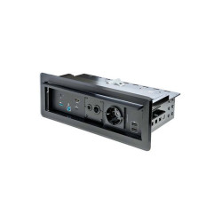 StarTech.com Scatola di connettività multipresa per tavolo con docking station e moduli di alimentazione 4K (KITBXDOCKPEU) - Do