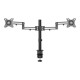 StarTech.com Staffa per due monitor con montaggio su scrivania - Articolabile - Alluminio - Kit montaggio - braccio regolabile 