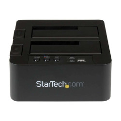StarTech.com Standalone Hard Drive Duplicator, Dual Bay HDDSSD ClonerCopier, USB 3.1 (10 Gbps) to SATA III (6Gbps) HDDSSD Docki
