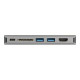 StarTech.com USB C Multiport Adapter, USB-C Mini Travel Dock with 4K HDMI or 1080p VGA, 3x USB 3.0 Hub, SD, GbE, Audio, 100W PD