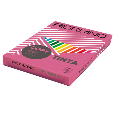 Carta Fabriano Colore - A4 - 160 gr - colori forti fucsia - Fabriano - conf. 250 fogli