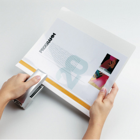 Cartellina per rilegatura Durabind - PVC - 21 x 29,7 cm - bianco - Durable