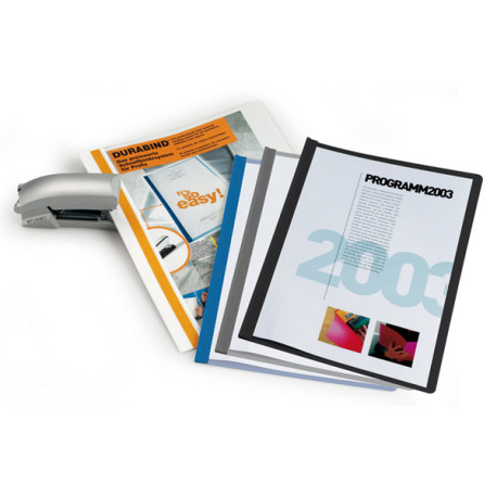 Cartellina per rilegatura Durabind - PVC - 21 x 29,7 cm - grigio - Durable