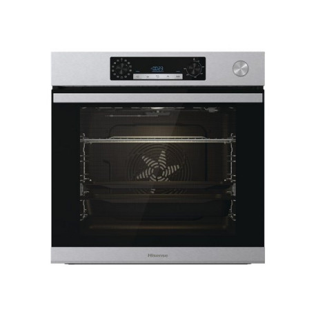 Hisense BSA66226AX - Forno - da incasso - nicchia - larghezza: 56 cm - prof. 55 cm - altezza: 59 cm - con sistema autopulente -