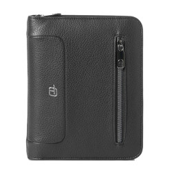 Portablocco Gate Trended - 19 x 23 cm - f.to utile A5 - ecopelle - nero - In Tempo