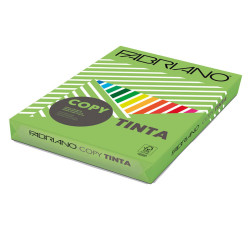 Carta Fabriano Colore - A4 - 80 gr - colori forti verde pisello - Fabriano - conf. 500 fogli