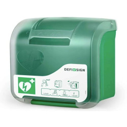 Teca per Defibrillatore da Interno DefiSign Universale con Allarme colore Verde DAE