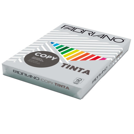 Carta Fabriano Colore - A4 - 80 gr - colori tenui grigio - Fabriano - conf. 500 fogli