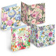 Raccoglitore Nature Flowers - A5 - 4 anelli da 30mm - dorso 3 cm - Pigna