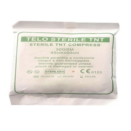 Telo sterile in tessuto non tessuto cm 40 x 60 cm
