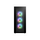 Thermaltake Divider 500 TG ARGB - MDT - ATX - pannello laterale finestrato (vetro temperato) - senza alimentazione (PS/2) - ner