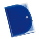 Portadocumenti a soffietto Plastidea -13 tasche - A4 - PP - blu - Iternet