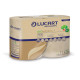 Carta igienica EcoNatural - 9,5 cm x 44 mt - diametro 12,5 cm - 15,5 gr - 400 strappi - Lucart - pacco 4 rotoli