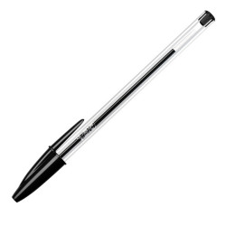 Penna a sfera Cristal - punta media 1,0mm - nero - Bic - conf. 50 pezzi