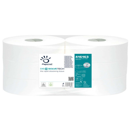 Carta igienica Maxi Jumbo - 8,9 cm x 500 mt - diametro 25 cm - goffratura micro - 26 gr - Papernet