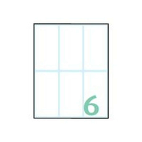 Tico - Carta - Opaca - autoadesivo permanente - bianco - 74 x 38 mm 60 etichette (10 foglio(i) x 6) etichette