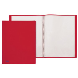 Portalistini Sviluppo - liscio - PP - 22 x 30 cm - 60 buste - rosso - Favorit