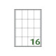 Tico Copy Laser Premium - Carta - adesivo permanente - rivestito in silicone - bianco opaco - 47.7 x 70 mm - 144 g/m² - 1600 et