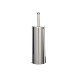 Portascopino WC Basic - da terra - acciaio inox  - diametro 9,8 cm - altezza 38 cm - silver - Medial