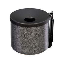 Posacenere murale Nido - diametro 16 cm - H 14 cm - 2 L - metallo verniciato - silver punteggiato - Medial