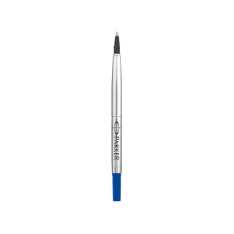 Refill roller Quink standard - punta media - metallo - blu - Parker