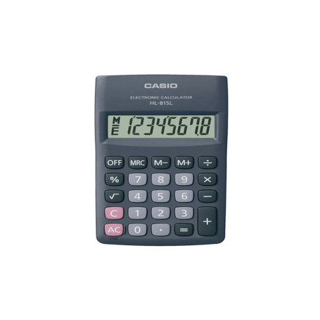 Calcolatrice tascabile HL - 815L BL - 8 cifre - grigio - Casio