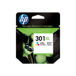 HP 301XL - 6 ml - Alta resa - colore (ciano, magenta, giallo) - originale - cartuccia d'inchiostro - per Deskjet 1050A J410, 10