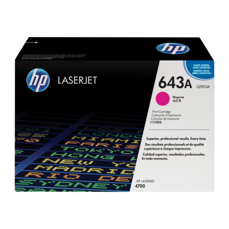 HP 643A - Magenta - originale - LaserJet - cartuccia toner (Q5953A) - per Color LaserJet 4700, 4700dn, 4700dtn, 4700n, 4700ph+