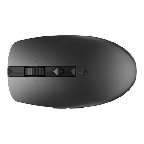 HP 715 - Mouse - multidispositivo, ricaricabile - 7 pulsanti - senza fili, cablato - 2.4 GHz, Bluetooth 3.0 - ricevitore wirele