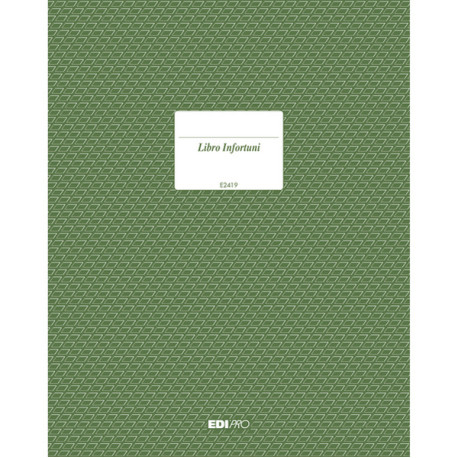 Registro infortuni - 31 x 24,5cm - 15 pagine - Edipro