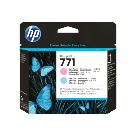 HP 771 - Magenta chiaro, cyan chiaro - testina di stampa - per DesignJet Z6200, Z6600 Production Printer, Z6800 Photo Productio