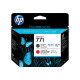 HP 771 - Nero opaco, rosso cromatico - testina di stampa - per DesignJet Z6200, Z6600 Production Printer, Z6800 Photo Productio