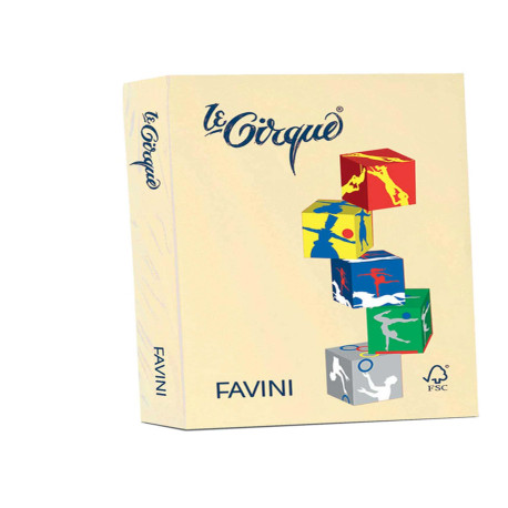 Carta Le Cirque - A3 - 80 gr - giallo pastello 100 - Favini - conf. 500 fogli