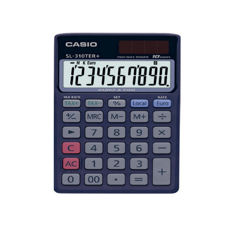 Calcolatrice tascabile SL-310TER+ - 10 cifre - blu - Casio