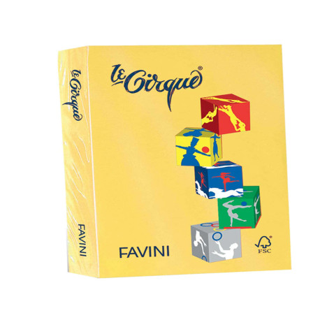 Carta Le Cirque - A3 - 80 gr - giallo sole 202 - Favini - conf. 500 fogli
