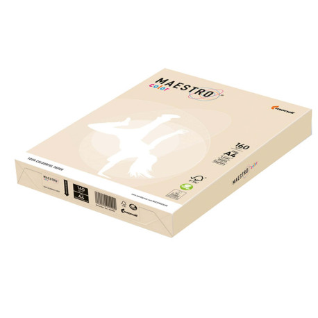 Carta Maestro Color - A4 - 160 gr - avorio/crema tenue CR20 - Mondi - conf. 250 fogli