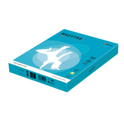 Carta Maestro Color - A4 - 160 gr - azzurro forte AB48 - Mondi - conf. 250 fogli