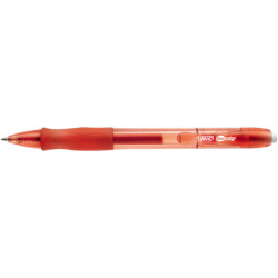 Penna gel a sfera a scatto Gelocity  - punta 0,7mm - rosso - Bic - conf. 12 pezzi