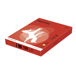 Carta Maestro Color - A4 - 160 gr - rosso forte CO44 - Mondi - conf. 250 fogli