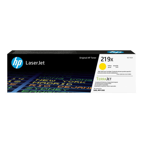 HP 219X - Alta resa - giallo - originale - LaserJet - cartuccia toner (W2192X) - per P/N: 499Q6F-B19, 499Q8F-B19