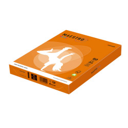 Carta Maestro Color - A4 - 80 gr - arancio forte OR43 - Mondi - conf. 500 fogli