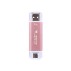 Transcend ESD310P - SSD - 2 TB - esterno (portatile) - USB 3.2 Gen 2x1 (USB-C connettore) - rosa
