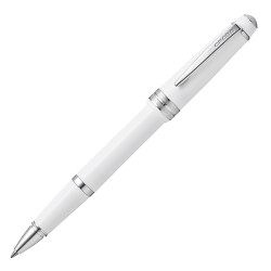 Penna roller Bailey Light - punta F - fusto bianco/cromo - Cross