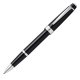 Penna roller Bailey Light - punta F - fusto nero/cromo - Cross