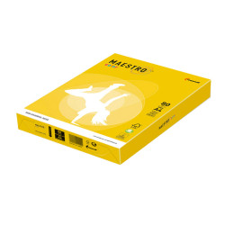 Carta Maestro Color - A4 - 80 gr - giallo forte IG50 - Mondi - conf. 500 fogli