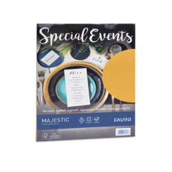 Carta metallizzata Special Events - A4 - 120 gr - oro - Favini - conf. 20 fogli