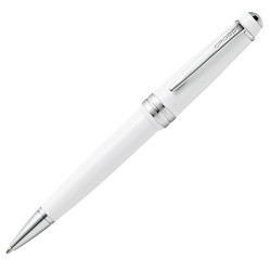 Penna sfera Bailey Light - punta F - fusto bianco/cromo - Cross
